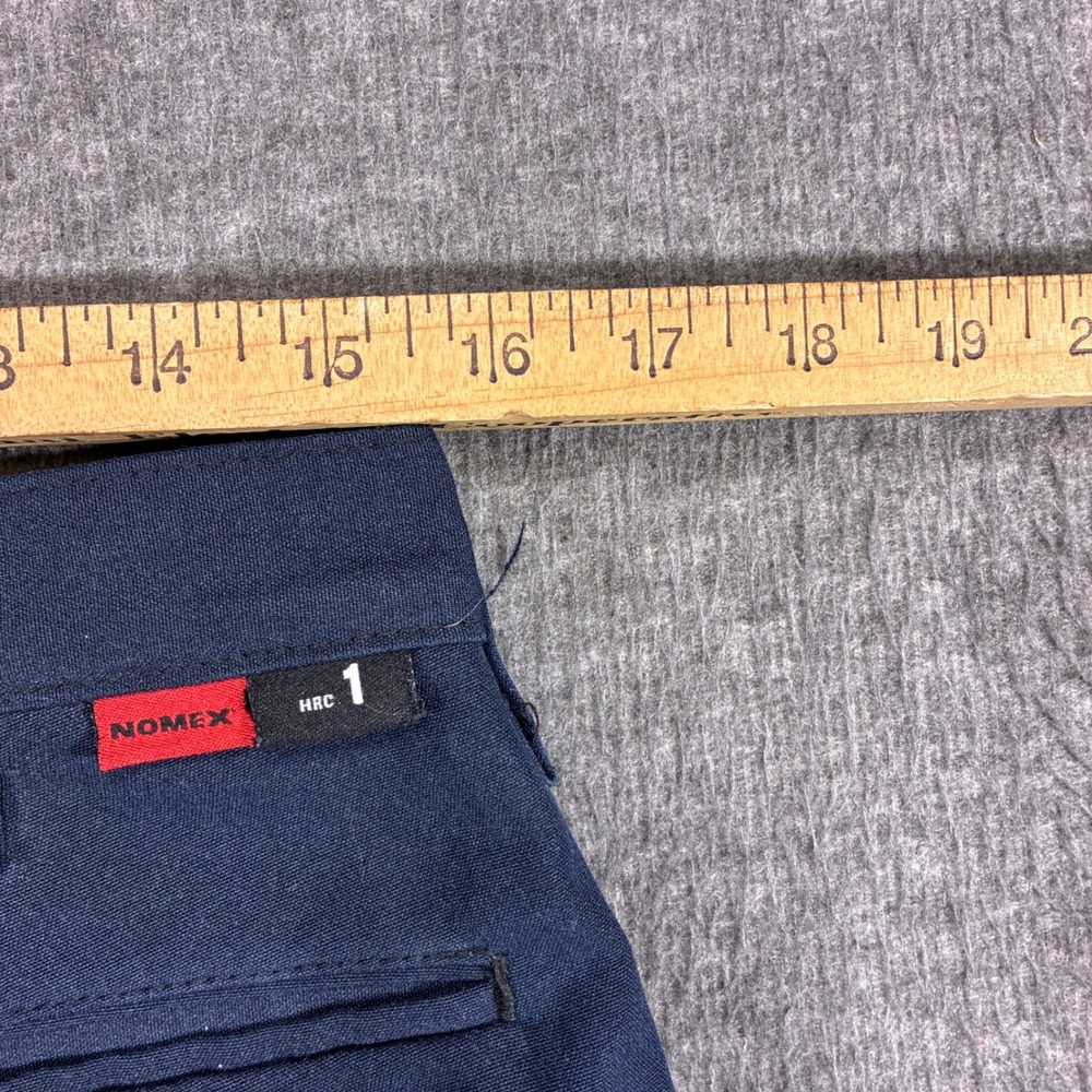 Workrite FR Work Pants Mens 32x30 Navy Blue Nomex Flame Resistant 402NX75MN - Picture 11 of 13